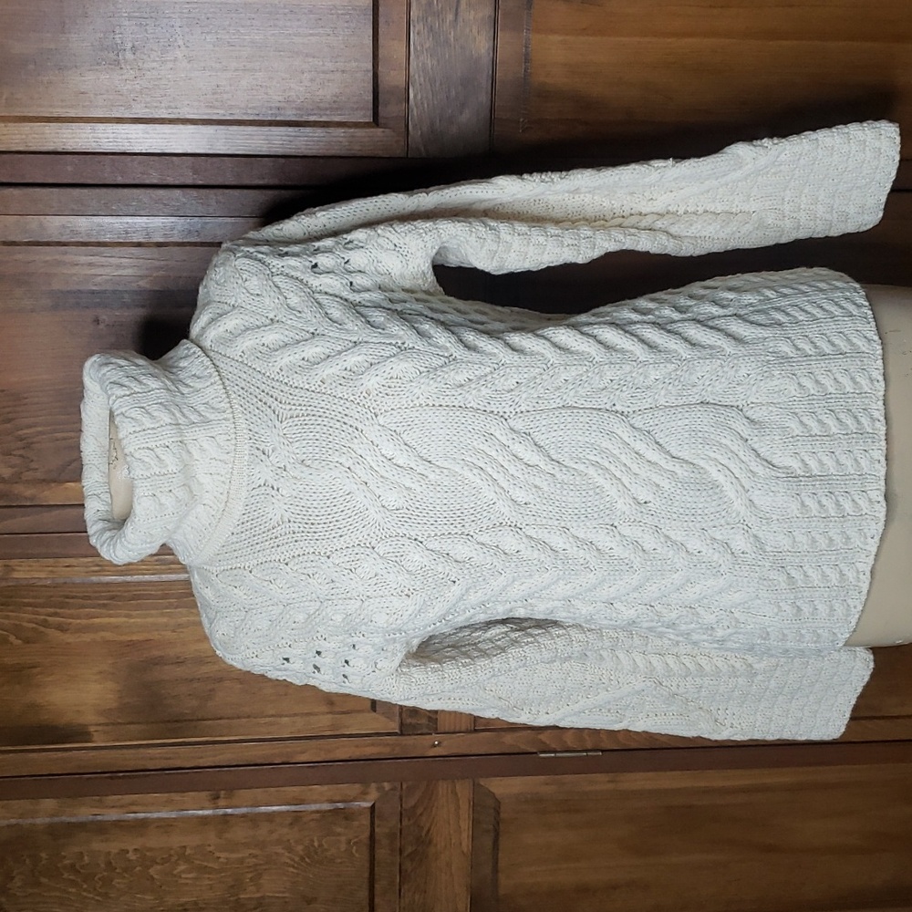 Carriag Donn Chunky Wool Cowl Sweater Sz S